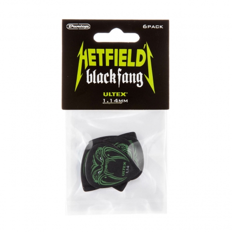 Jim Dunlop PH112P114 James Hetfield Black Fang 6lı Paket Pena (1.14 mm)<br>Fotoğraf: 1/1