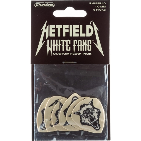 Jim Dunlop PH122P100 James Hetfield Whitefang 6'lı Paket Pena (1.00 mm)<br>Fotoğraf: 3/3