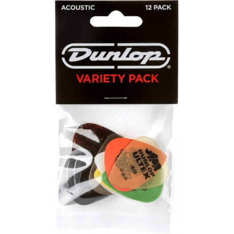 Jim Dunlop PVP112 Pick Acoustic Var 12li Paket Pena<br>Fotoğraf: 1/2