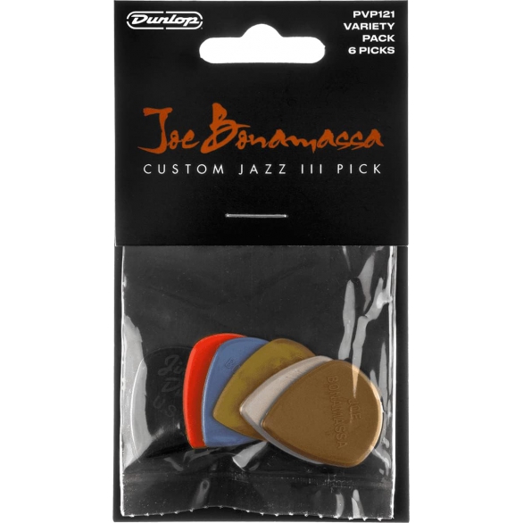 Jim Dunlop PVP121 Joe Bonamassa Jazz III Variety 6'lı Paket Pena, Fotoğraf: 1/3