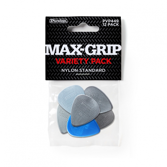 Jim Dunlop PVP449 Pick Nylon Max-Grip 12'li Paket Pena, Fotoğraf: 1/3