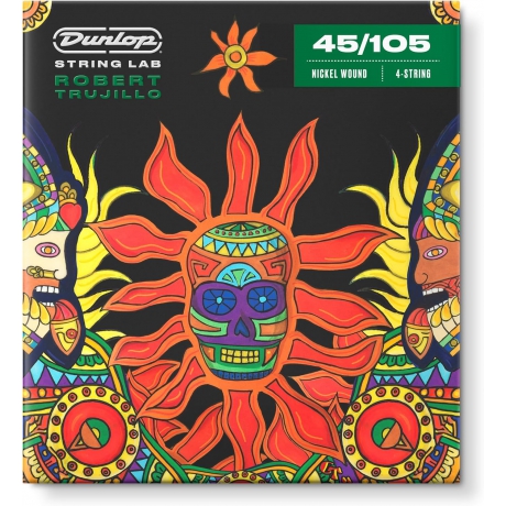 Jim Dunlop RTN45105 Robert Trujillo Nickel Wound Bas Gitar Teli (45-105)<br>Fotoğraf: 1/2