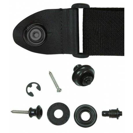 Jim Dunlop Straplok Dual Design Black Askı Kilidi<br>Fotoğraf: 2/3