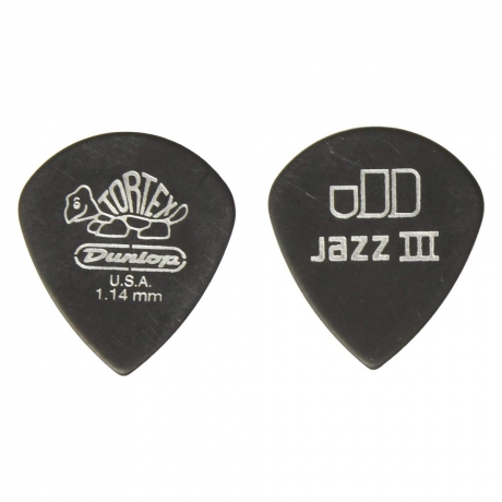 Jim Dunlop Tortex Pitch Black Jazz III 12li Pena Seti (1.14mm)<br>Fotoğraf: 1/1