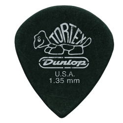 Jim Dunlop Tortex Pitch Black Pena Seti (1.35mm)