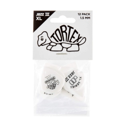 Jim Dunlop Tortex White Jazz III XL Pena (1.50mm)