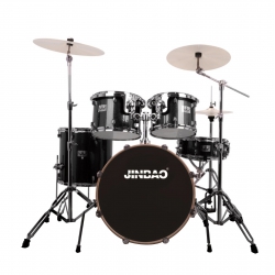 Jinbao JBP1212A (22B-12T-13T-16FT-14S) Aksam Dahil Akustik Davul Seti (Siyah)