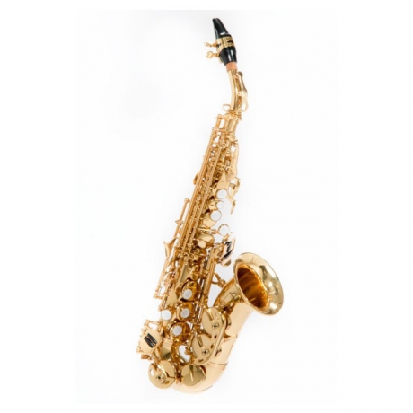 Jinbao JBSSC310GL Curved Soprano Saksafon (Gold Lacquer)<br>Fotoğraf: 1/1