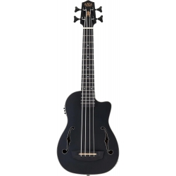 Kala Black Journeyman Maun Akustik-Elektro U•BASS® Mini Bas Gitar 