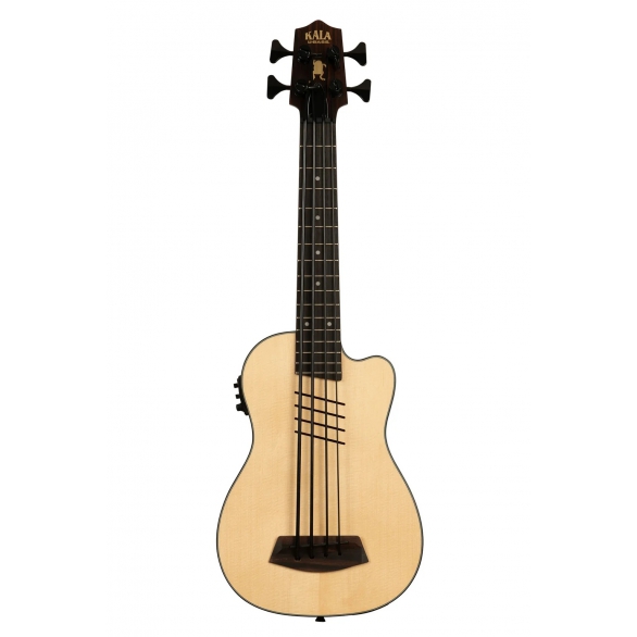 Kala Hutch Hutchinson Signature Masif Ladin Kapaklı U•BASS® Akustik Bas Gitar, Fotoğraf: 1/4