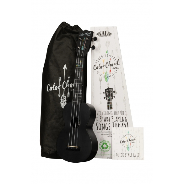 Kala Learn To Play Recycled Color Chord™ Soprano Ukulele Başlangıç Seti, Fotoğraf: 1/6