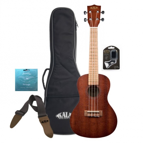 Kala Mahogany Tenor Ukulele Bundle W/ Bag, Tuner, Strap & Strings<br>Fotoğraf: 1/1