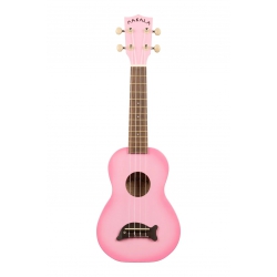 Kala Makala Dolphin Soprano Ukulele (Pink Burst)