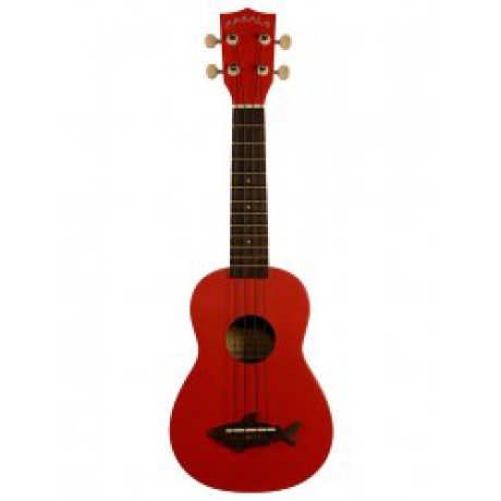 Kala Makala Shark Soprano Ukulele (Kırmızı)<br>Fotoğraf: 2/2
