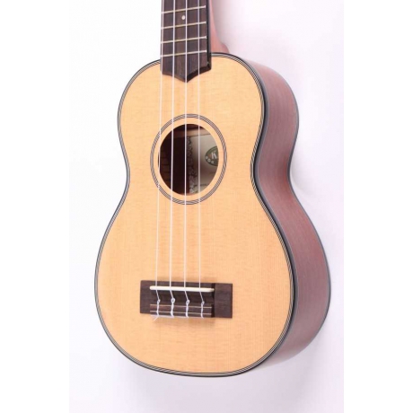 Kala Solid Sitka Spruce Top Soprano Ukulele<br>Fotoğraf: 2/3