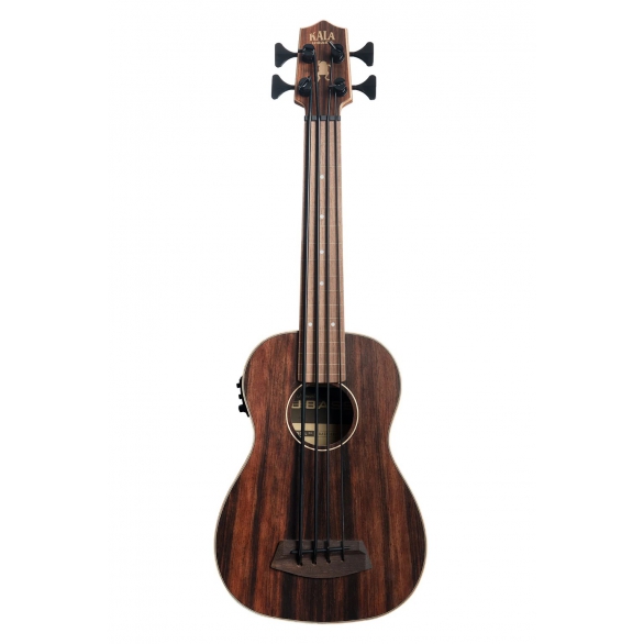Kala Striped Ebony Perdesiz Akustik-Elektro U•BASS® Akustik Bas Gitar, Fotoğraf: 1/4