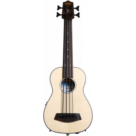 Kala U-Bass Ladin Perdesiz Akustik Mini Bas Gitar<br>Fotoğraf: 1/4