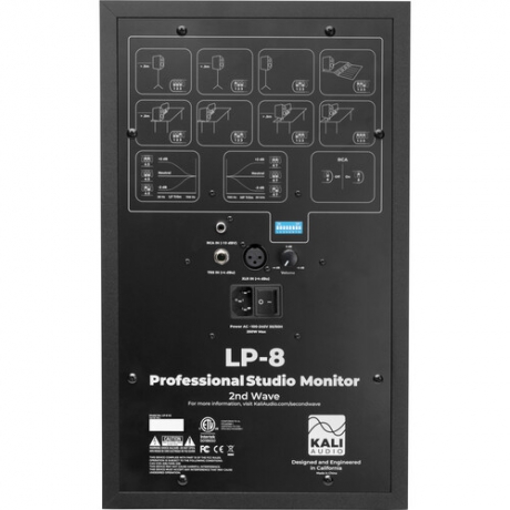 Kali Audio Lp-8 V2 ( 2nd Wave ) 8" Stüdyo Monitörü (Siyah)<br>Fotoğraf: 4/4