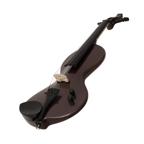 Kinglos CWDS-R1311 Dark Red Carbon Fiber4/4 Elektro Keman<br>Fotoğraf: 3/5