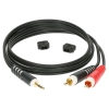 Klotz AY7-0300 3.5 mm - 2 x RCA Plug Y-Kablo Mini Jack<br>Fotoğraf: 1/1