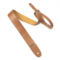 Leatherton LT Flater Hakiki Deri Gitar Askısı (Camel)