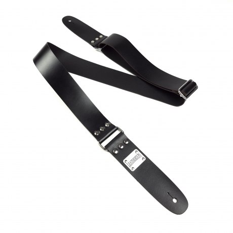 Leatherton LT Lineage Hakiki Deri Gitar Askısı (Siyah)<br>Fotoğraf: 1/3