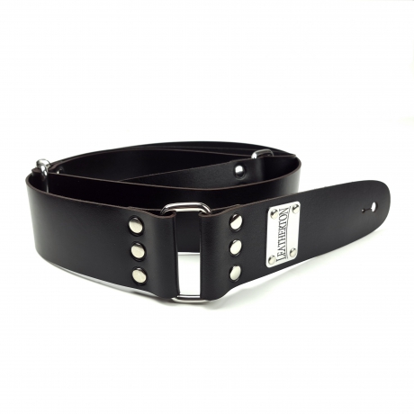 Leatherton LT Lineage Hakiki Deri Gitar Askısı (Siyah)<br>Fotoğraf: 3/3