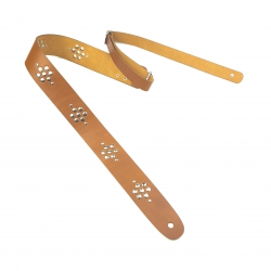 Leatherton Lt Liza Hakiki Deri Gitar Askısı (Camel)