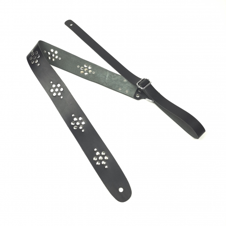 Leatherton Lt Liza Hakiki Deri Gitar Askısı (Siyah)<br>Fotoğraf: 1/3