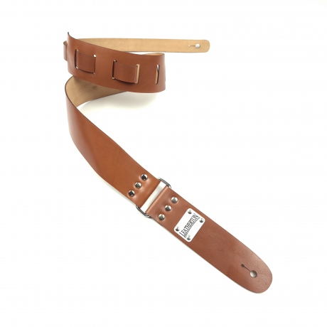 Leatherton Stinger Hakiki Deri Gitar Askısı (Camel)<br>Fotoğraf: 1/3