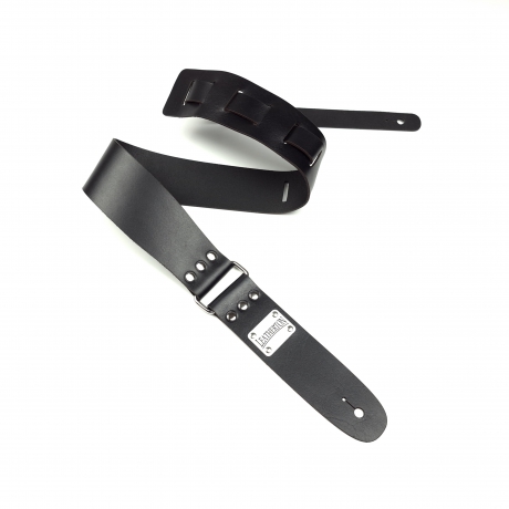 Leatherton Stinger Hakiki Deri Gitar Askısı (Siyah)<br>Fotoğraf: 1/3