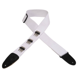 Levy's Leathers MSSC8B-WHT Cotton Gitar Askısı