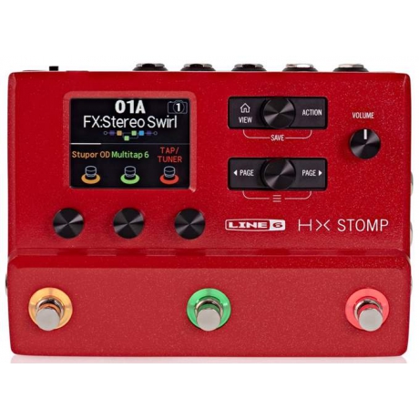 Line 6 HX Stomp Guitar Multi-Efekt Floor Processor (Kırmızı)<br>Fotoğraf: 1/3