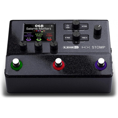 Line 6 HX Stomp Guitar Multi-Efekt Floor Processor (Siyah)<br>Fotoğraf: 2/5