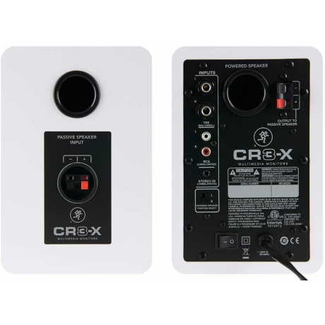 Mackie CR3-XLTD 3'' Multimedia Stüdyo Monitörü (Beyaz)<br>Fotoğraf: 3/4