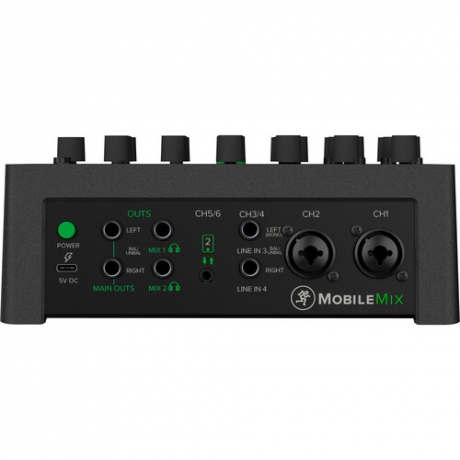 Mackie Mobilemix 8 Kanal Dahili Efektli ve Bluetooth Bağlantılı Pil ile Çalışabilen Mikser<br>Fotoğraf: 4/7