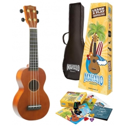 Mahalo Learn 2 Play Ukulele Seri (Kahverengi)