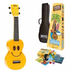 Mahalo Learn 2 Play Ukulele Seri (Yellow U-smile)