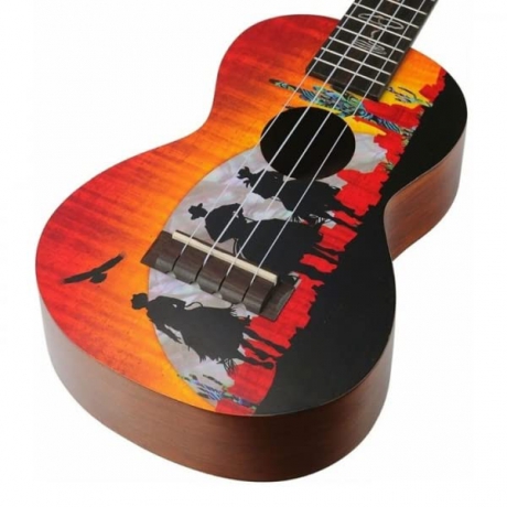 Mahalo MA2WW Artist Elite Series Concert Ukulele (Wild West)<br>Fotoğraf: 2/2