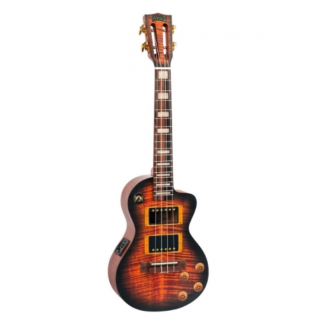 Mahalo MA3EG Artist Elite Series Tenor Elektro Ukulele (Les Paul-Style)<br>Fotoğraf: 2/4