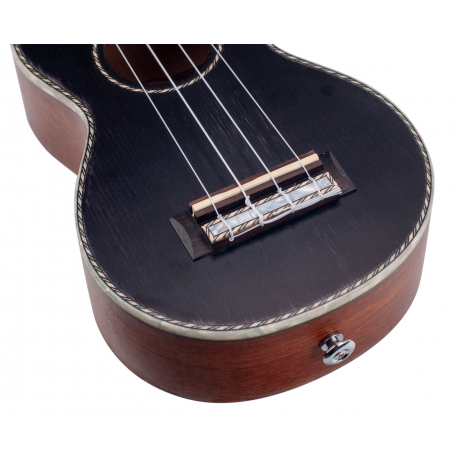 Mahalo MP1BK Pearl Series Soprano Ukulele (Siyah)<br>Fotoğraf: 3/4