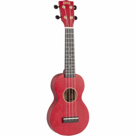 Mahalo MS1TRD Slimline Serisi Soprano Ukulele (Transparent Red)<br>Fotoğraf: 1/2