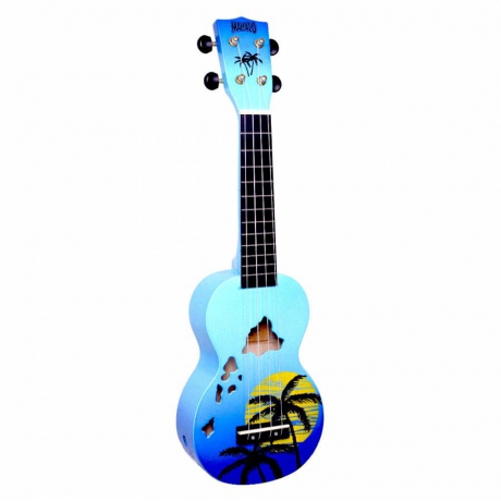 Mahalo Soprano Ukulele (Hawaii Blue Burst)<br>Fotoğraf: 1/2