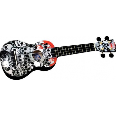 Mahalo U/SKULL Soprano Ukulele<br>Fotoğraf: 3/4