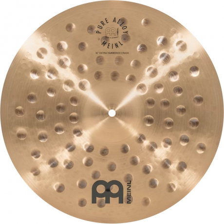 Meinl 16" Pure Alloy Extra Hammered Traditional Crash Zil<br>Fotoğraf: 1/3