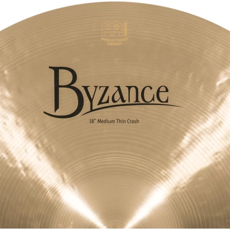 Meinl 18" Byzance Traditional Medium Thin Crash Zil<br>Fotoğraf: 6/6