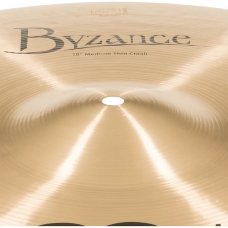 Meinl 18" Byzance Traditional Medium Thin Crash Zil<br>Fotoğraf: 4/6