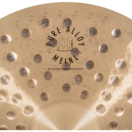 Meinl 20" Pure Alloy Extra Hammered Traditional Crash Zil<br>Fotoğraf: 3/3