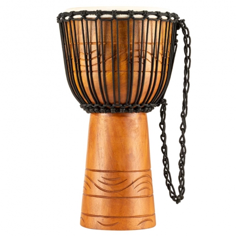 Meinl ADJ2-M+BAG African Style Rope Tuned Series Medium 10" Djembe (Brown)<br>Fotoğraf: 2/5