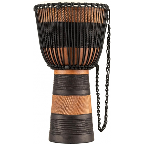 Meinl ADJ3-L+BAG African Style Rope Tuned Series Large 12" Djembe (Brown/Black)<br>Fotoğraf: 2/4